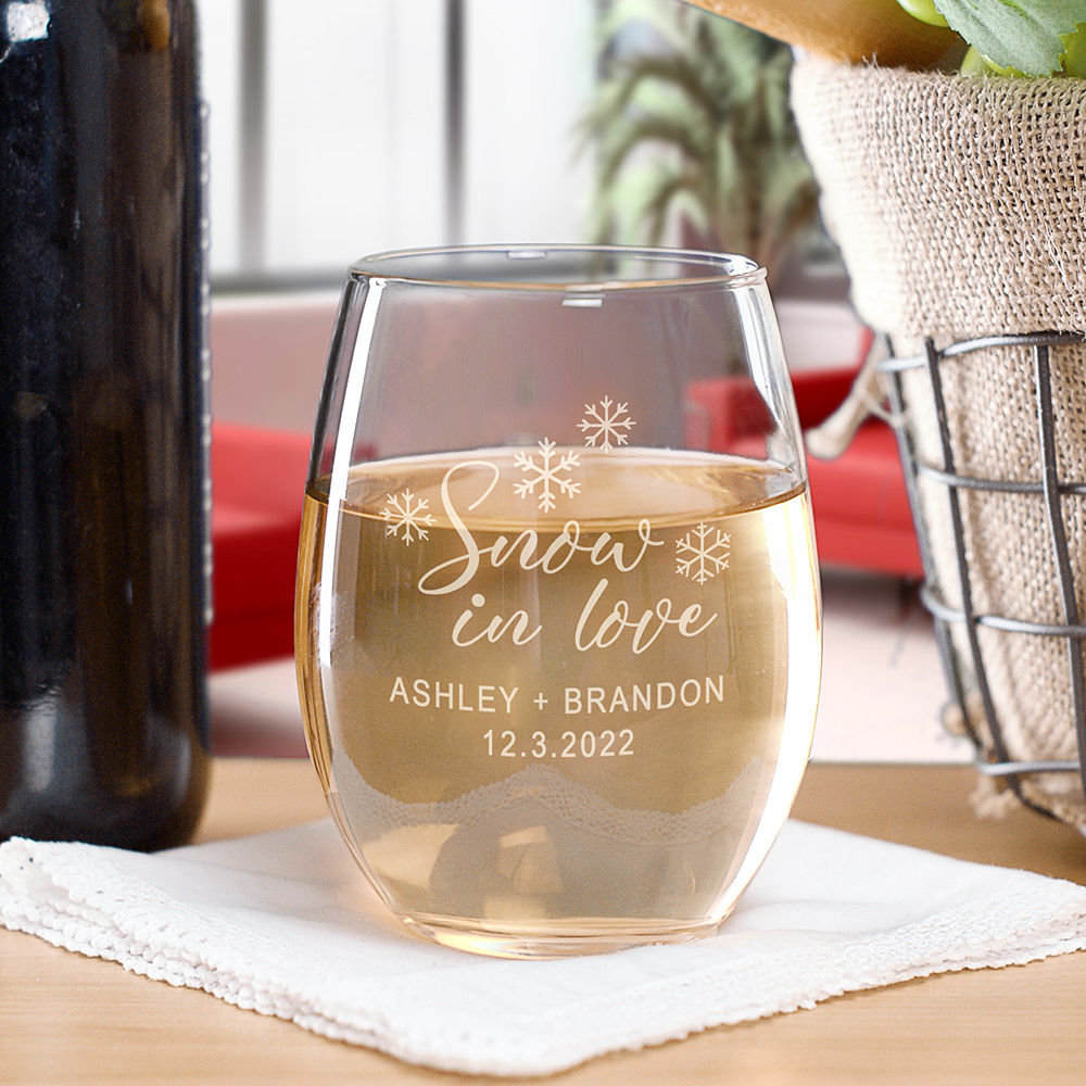 Avignon Custom Crystal Wine Glass Stemless - Gift for Wine Lover